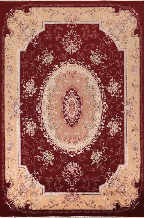 Victorian Style Kashan Turkish Area Rug 8x12