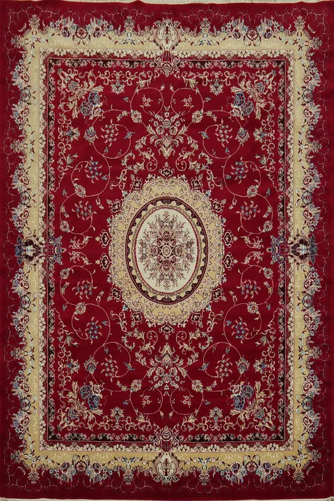 Red Floral Kashan Turkish Area Rug 10x13
