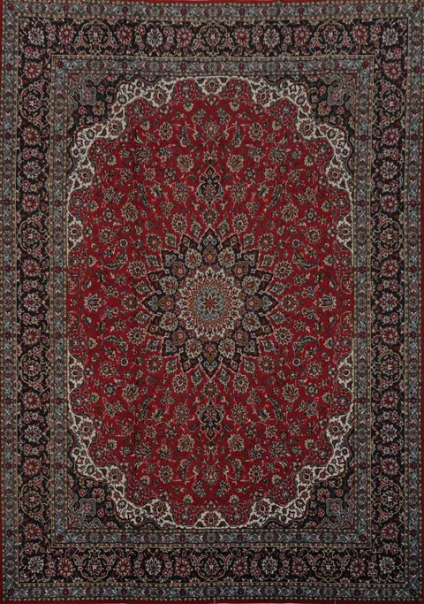 Traditional Red Kashan Turkish Area Rug 10x13