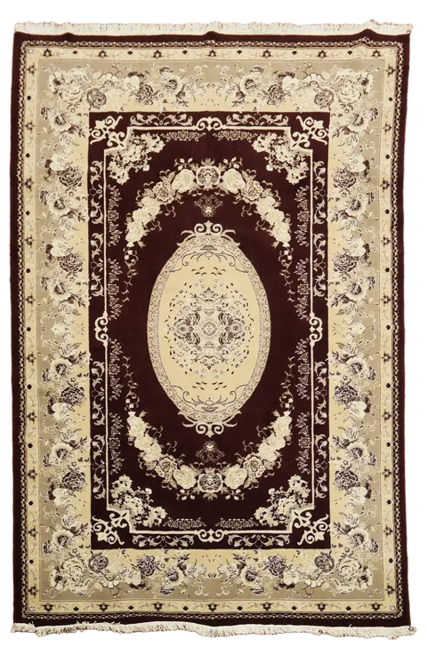 Victorian Style Kashan Turkish Area Rug 7x10