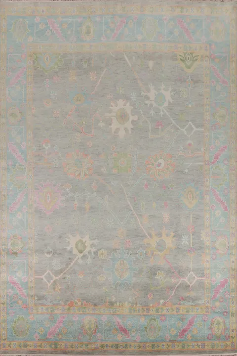 Handmade Wool Oushak Indian Area Rug 9x13