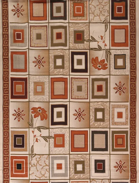 Contemporary Geometric Kashan Turkish Area Rug 10x12