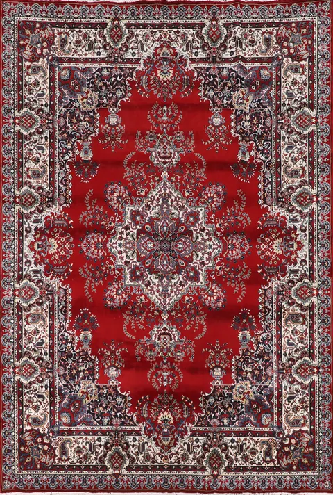 Victorian Style Red Kashan Turkish Area Rug 10x13