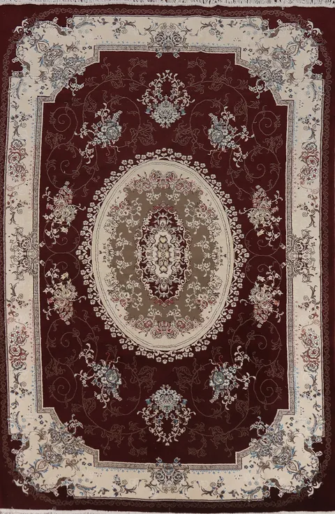Victorian Style Tabriz Turkish Area Rug 7x10