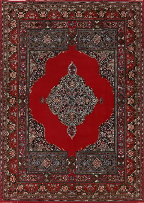Traditional Floral Aubusson Turkish Area Rug 10x13