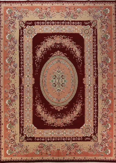 Victorian Style Aubusson Turkish Area Rug 10x13