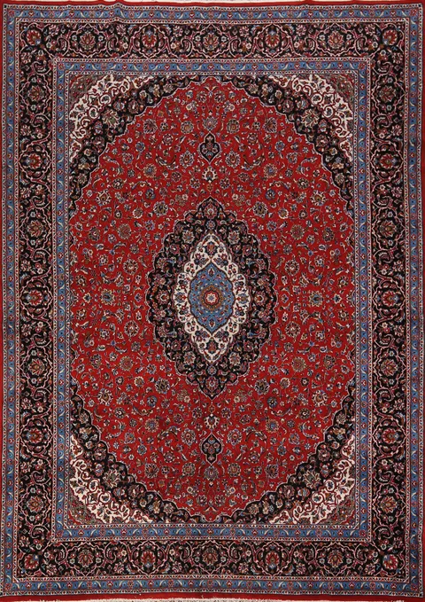 Traditional Kashan Turkish Area Rug 10x13