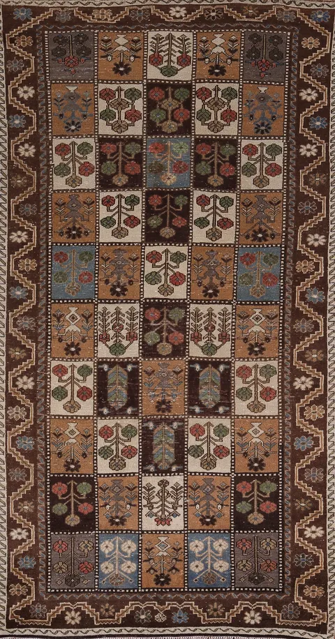 All-Over Bakhtiari Persian Living Room Rug 5x10