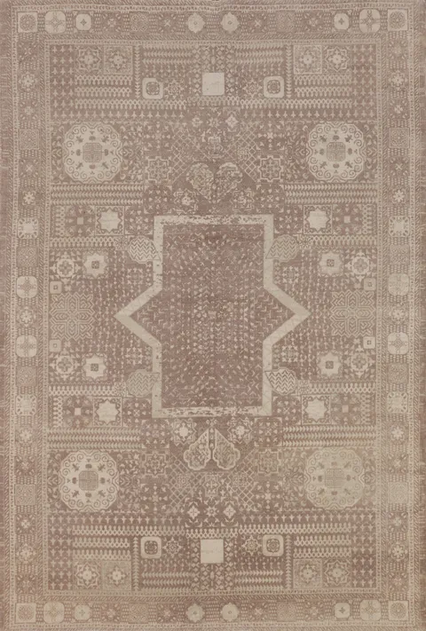 Geometric Wool Handmade Oriental Area Rug 5x8