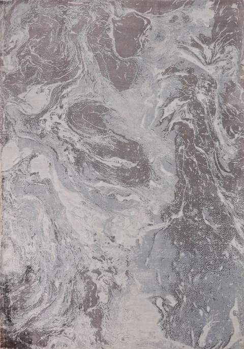 All-Over Modern Abstract Oriental Rug 5x7
