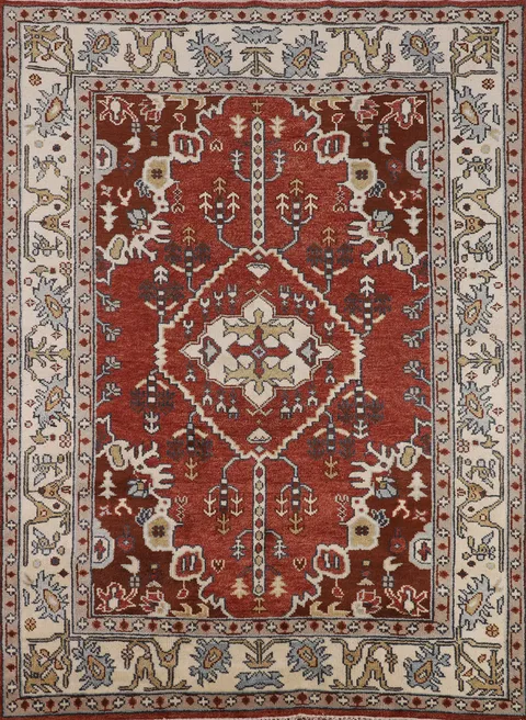 Handmade Wool Tabriz Indian Area Rug 8x10