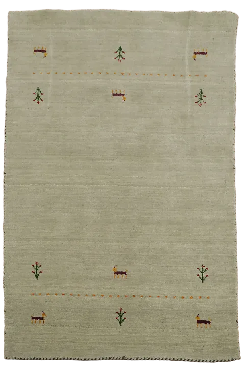Little Animals Wool Gabbeh Indian Accent Rug 3x5