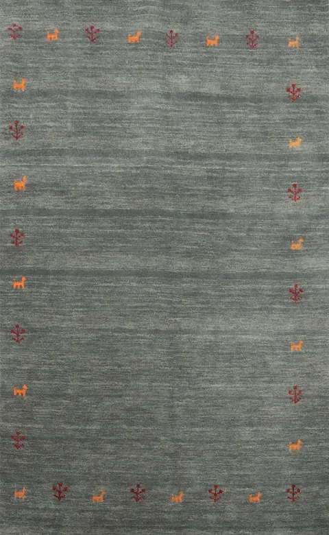 Little Animals Gabbeh Indian Accent Rug 4x6
