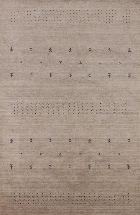 Handmade Wool Gabbeh Oriental Area Rug 5x8