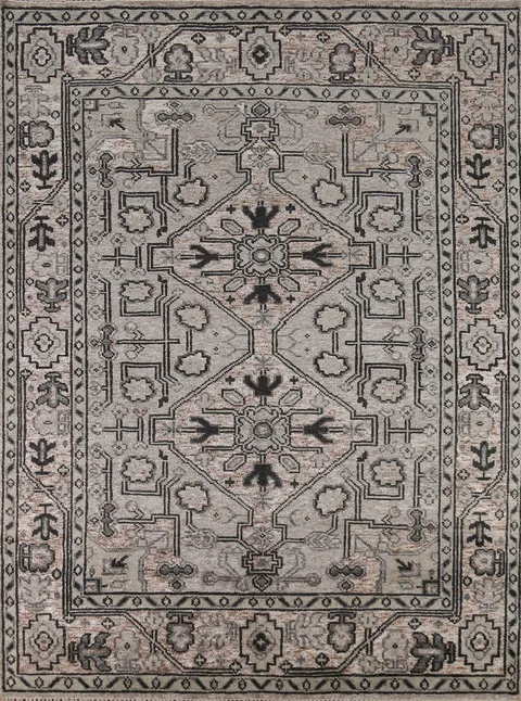 Handmade Wool Heriz Serapi Indian Area Rug 8x10