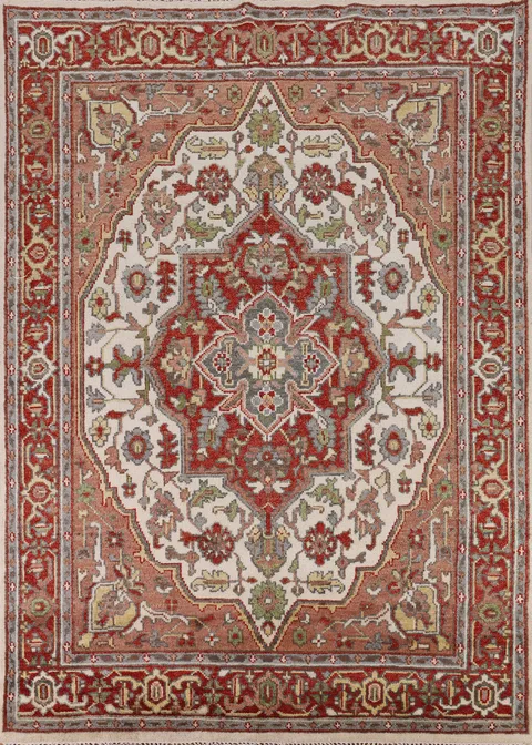 Handmade Wool Heriz Serapi Indian Area Rug 8x10