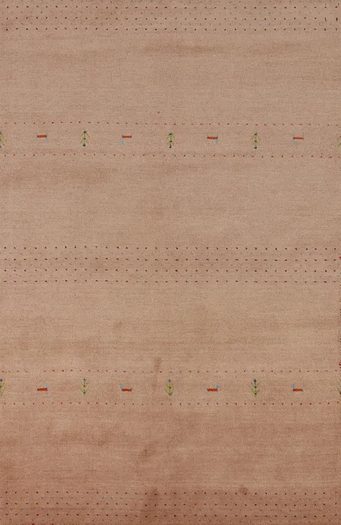 Tribal Wool Gabbeh Oriental Area Rug 5x8