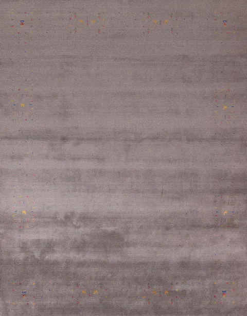 Gray Wool Gabbeh Indian Area Rug 8x10