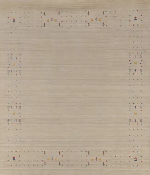 Handmade Wool Gabbeh Oriental Area Rug 8x8