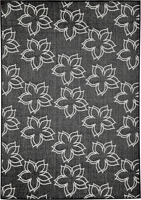 Modern Tropical Floral Area Rug