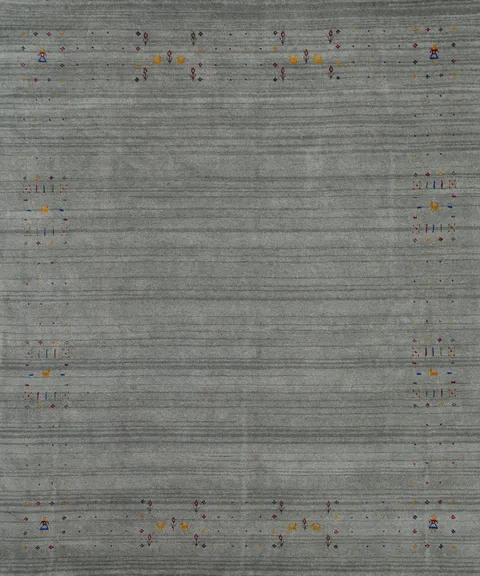 Silk Square Gabbeh Oriental Area Rug 8x8