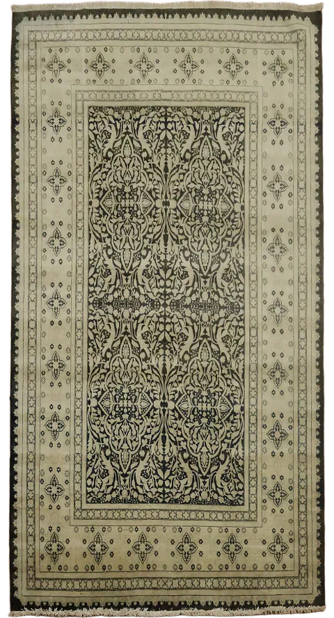 Vintage Geometric Royal Tabriz Oriental Area Rug 6x9