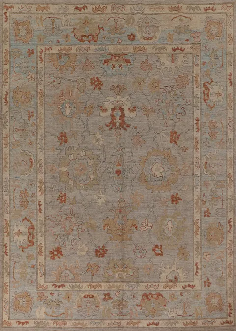 Vegetable Dye Oushak Living Room Area Rug 8x10