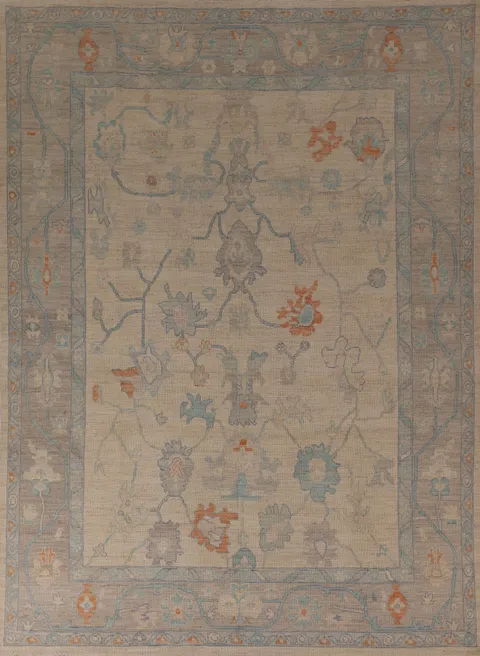 Vegetable Dye Oushak Living Room Area Rug 8x10