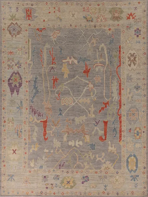 Vegetable Dye Oushak Living Room Area Rug 8x10