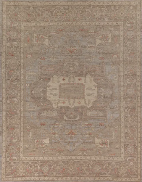 Vegetable Dye Handmade Oushak Living Room Area Rug 8x10