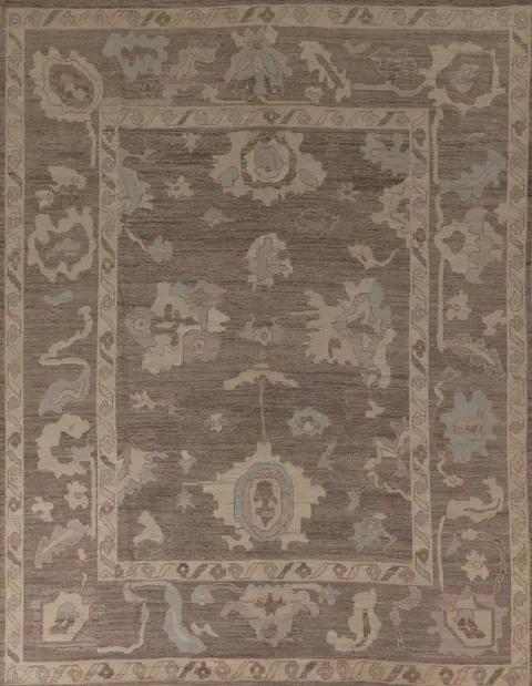 Vegetable Dye Oushak Turkish Area Rug 8x10