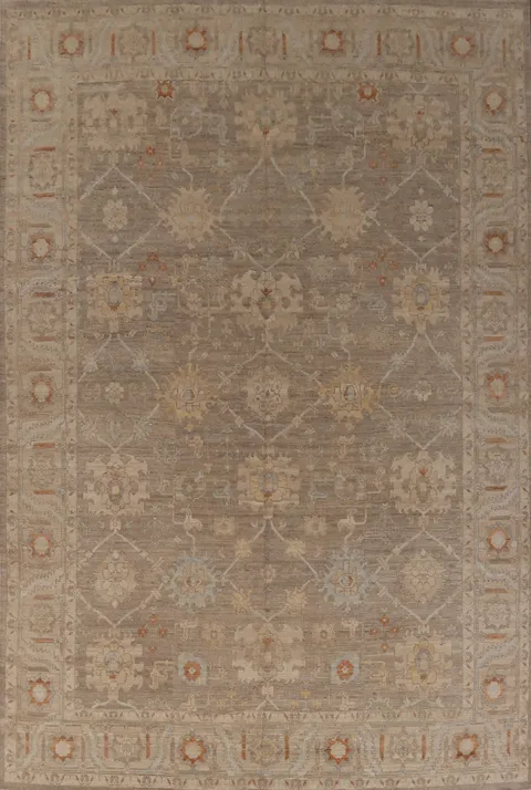 Vegetable Dye Oushak Oriental Area Rug 9x12