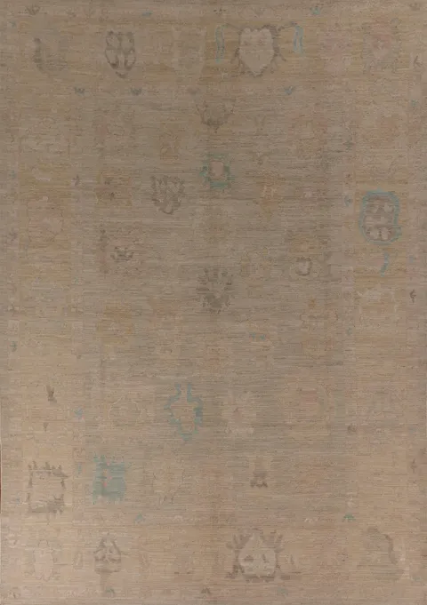 Vegetable Dye Oushak Oriental Area Rug 9x12