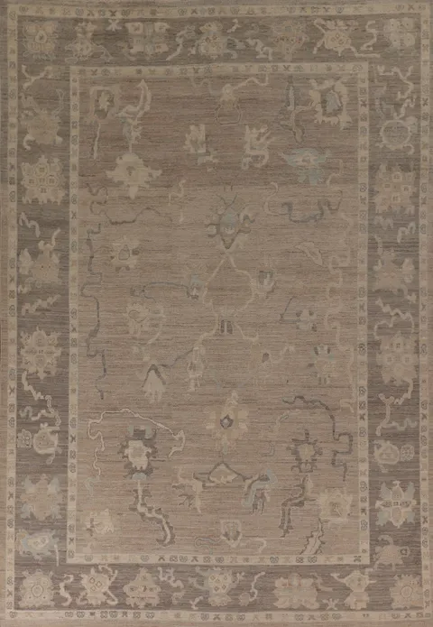 Vegetable Dye Oushak Oriental Area Rug 9x12