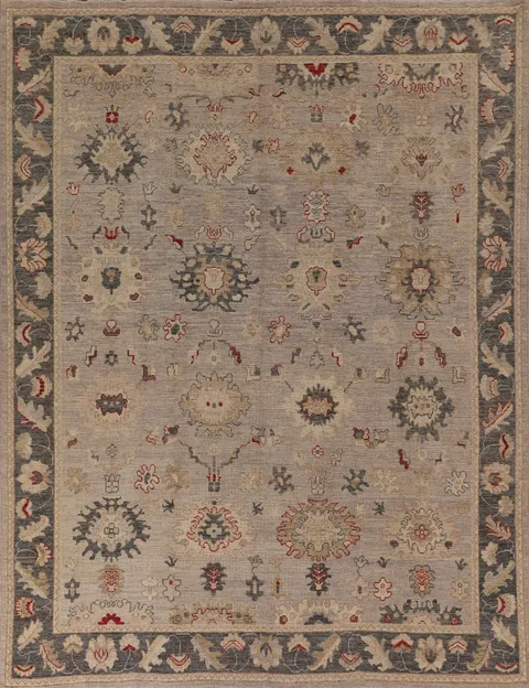 Vegetable Dye Oushak Turkish Area Rug 8x10