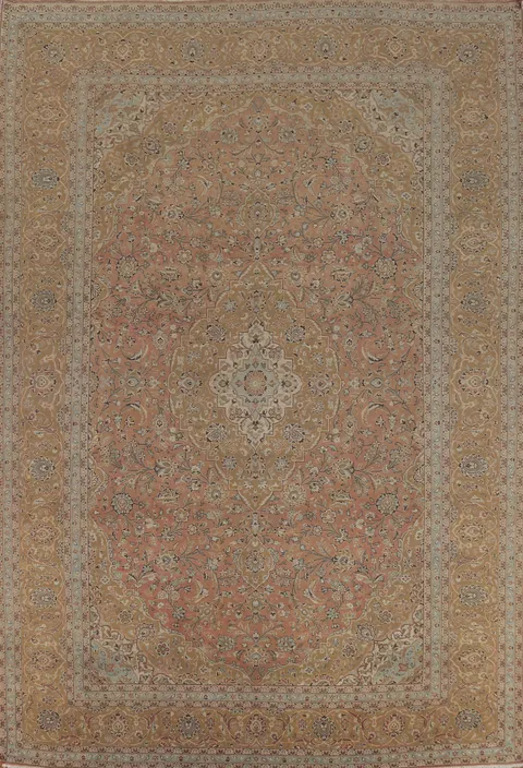 Traditional Floral Kashan Persian Area Rug 10x13