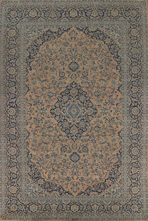 Traditional Floral Najafabad Persian Area Rug 9x13