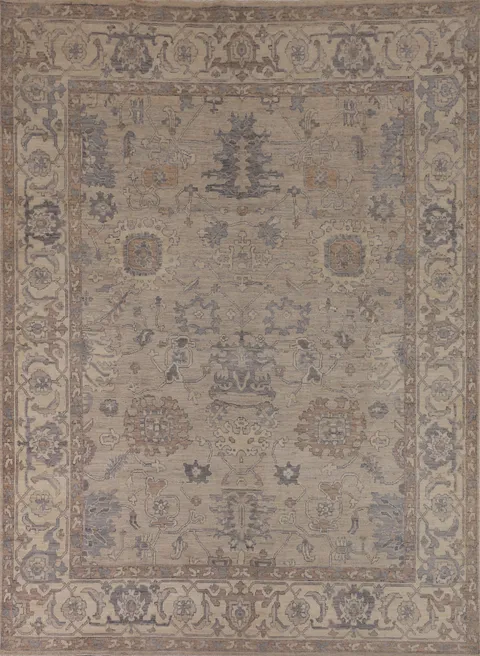 Vegetable Dye Oushak Turkish Area Rug 8x10