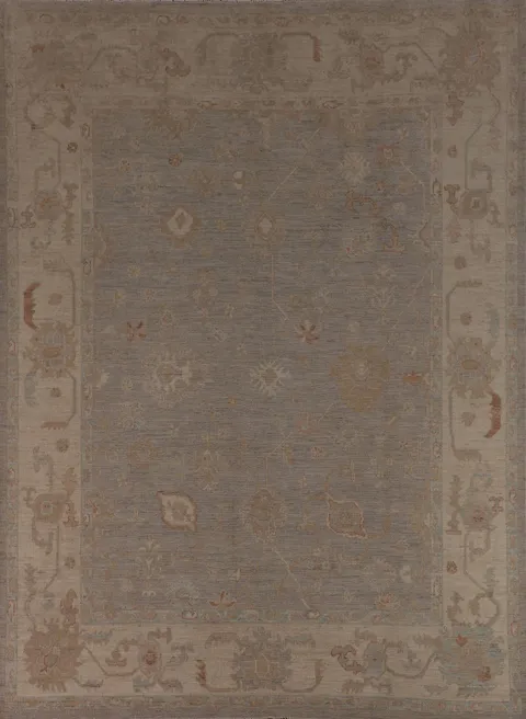 Handmade Wool Oushak Vegetable Dye Area Rug 8x10