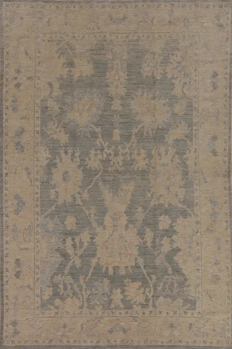 Vegetable Dye Oushak Oriental Area Rug 6x9