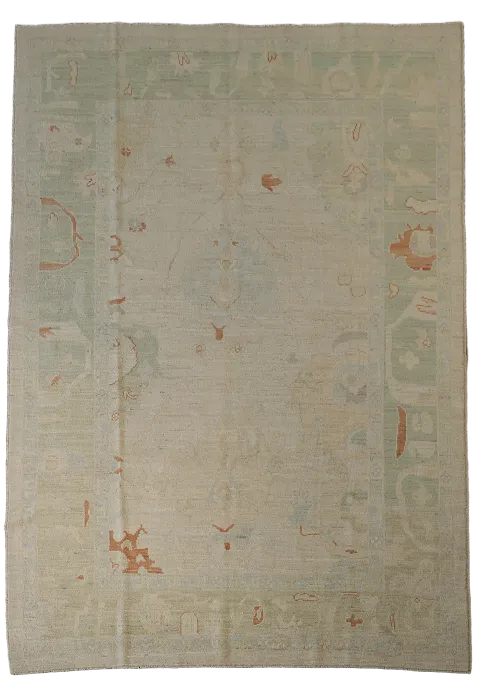 Vegetable Dye Oushak Oriental Area Rug 6x9