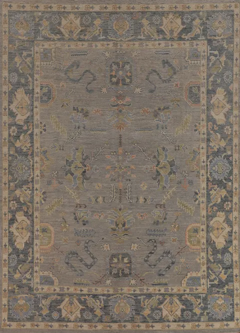 Vegetable Dye Oushak Turkish Area Rug 8x10