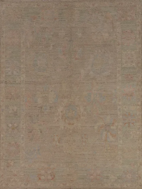 Vegetable Dye Oushak Oriental Rug 5x7