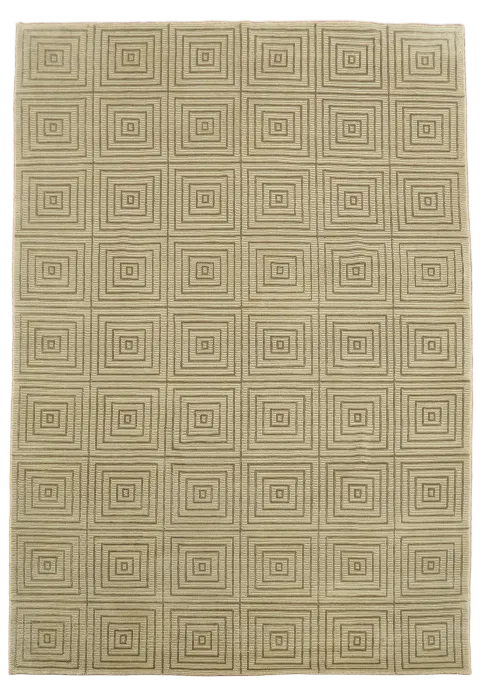 All-Over Geometric Nepalese Modern Area Rug 6x9