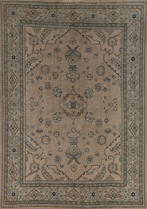 Vegetable Dye Oushak Turkish Area Rug 8x10