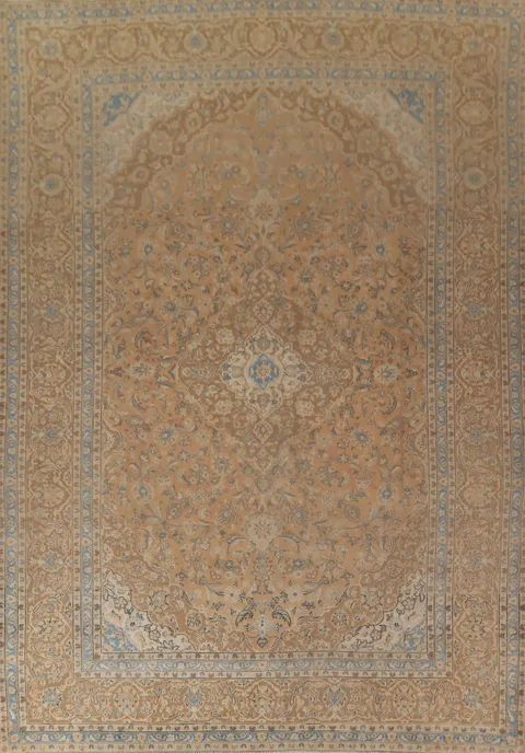 Traditional Mashad Persian Area Rug 10x13