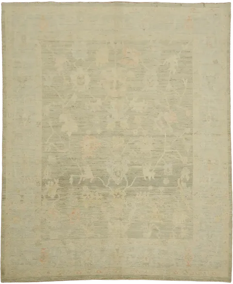 Vegetable Dye Oushak Turkish Area Rug 8x10