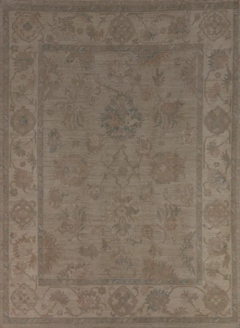 Vegetable Dye Oushak Turkish Area Rug 8x10