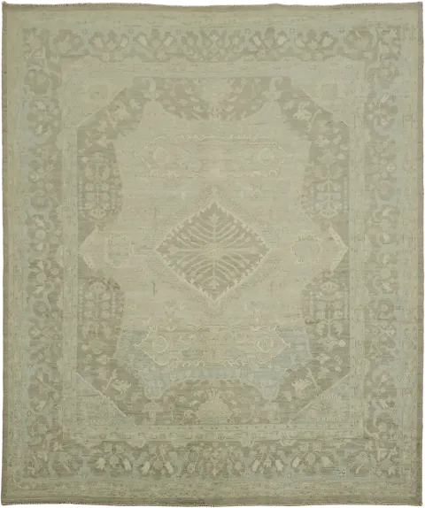 Vegetable Dye Oushak Turkish Area Rug 8x10