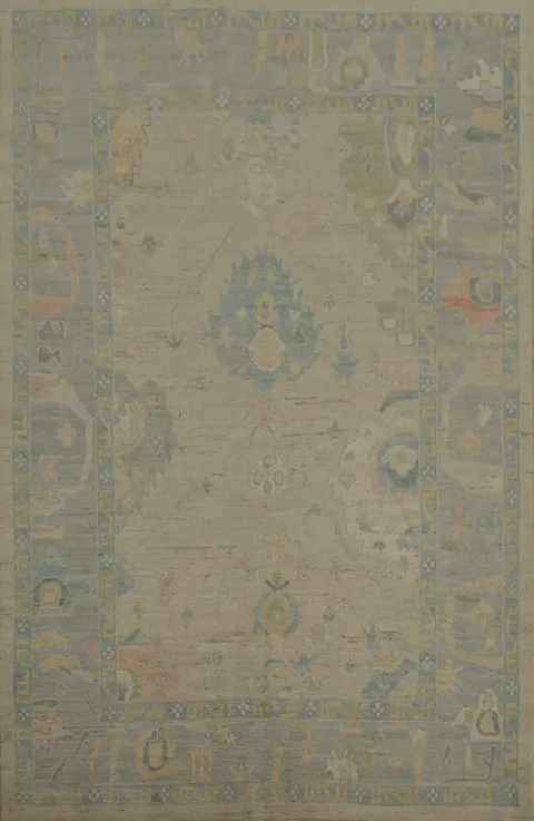 Refined Living Elegant Oushak Vegetable Dye Area Rug 6x8